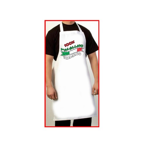 Grembiule bianco cucina con - grembiule,