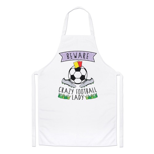 Beware pazzo calcio donna chef - calcio,