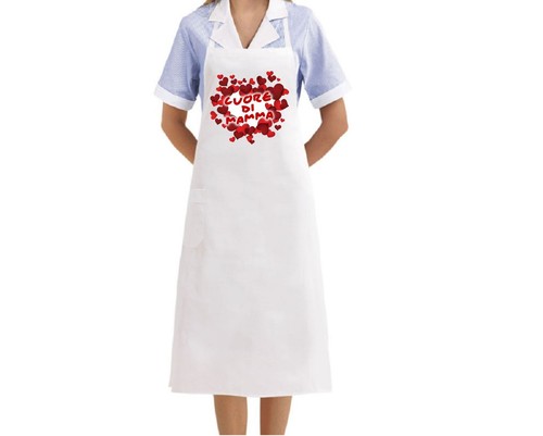Grembiule donna bianco cucina - grembiule,