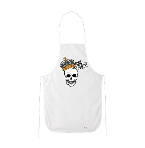 Grembiule cucina bianco con - grembiule,