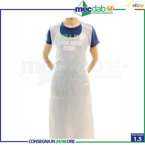 Grembiule monouso bianco - monouso,