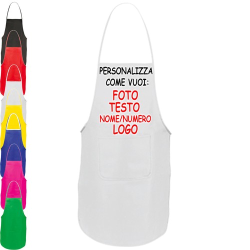 Grembiule lungo personalizzato - grembiule,